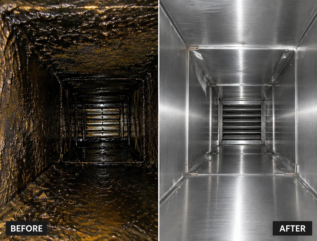 Descontaminação integral de conduta horizontal